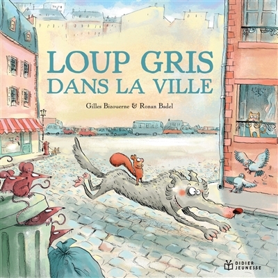 Loup gris dans la ville (Cartonné)