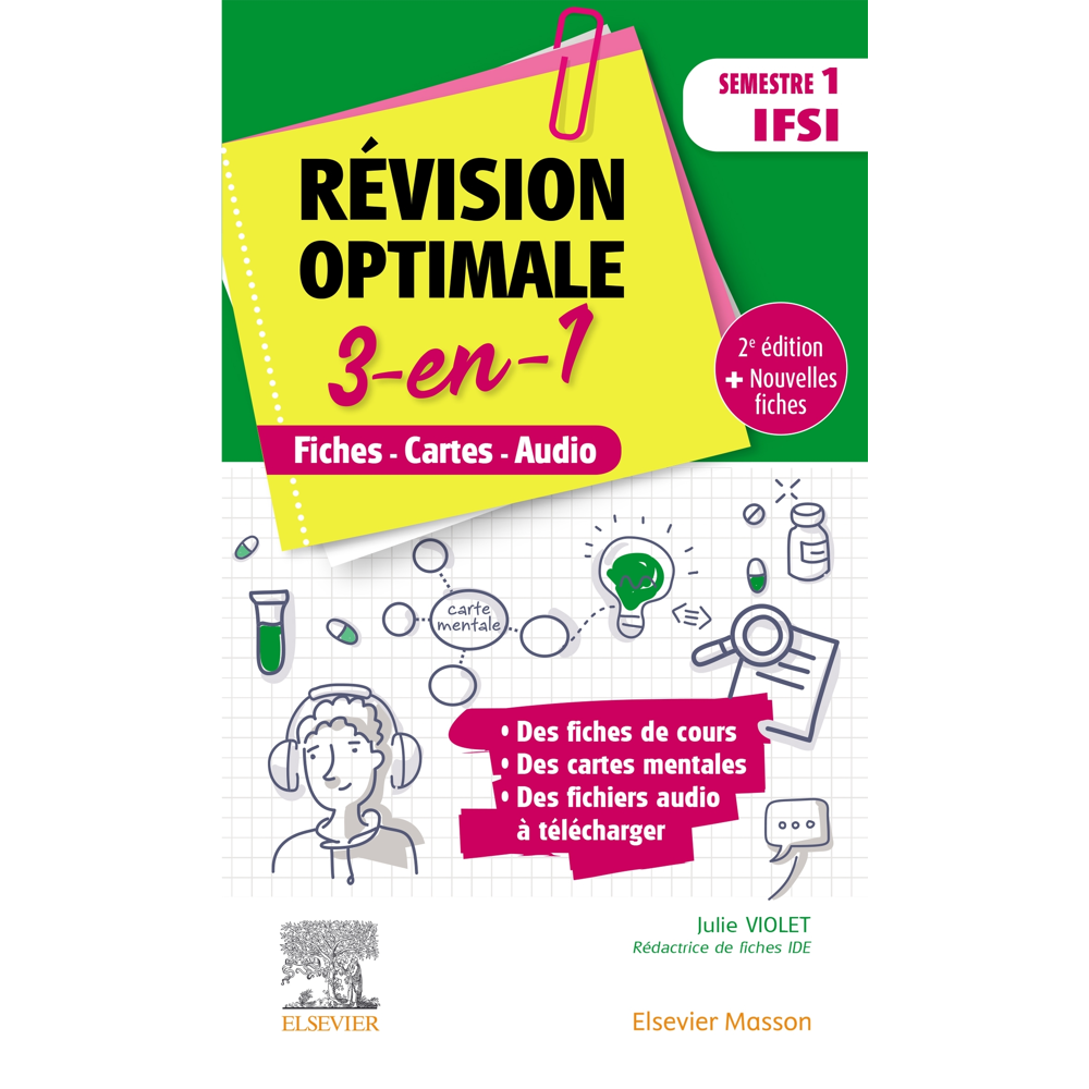 Révision optimale 3 en 1 _ Semestre 1 IFSI - Fiches-Cartes-Audio (Poche)