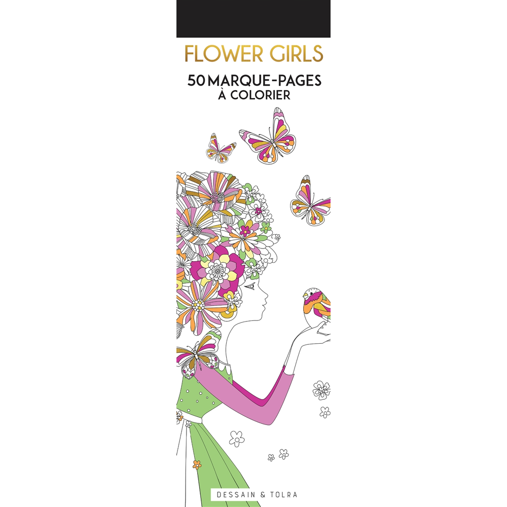 Marque-pages Flower Girls - Marque-pages à colorier (Broché)