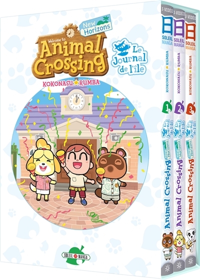 Animal Crossing - Le Journal de l'île - Coffret Tome 1 A Tome 3 (Manga)
