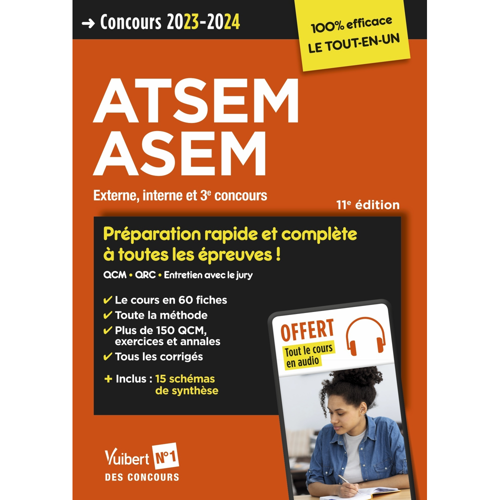 Concours ATSEM et ASEM - Catégorie C - Préparation rapide et complète à toutes les épreuves - Tout l