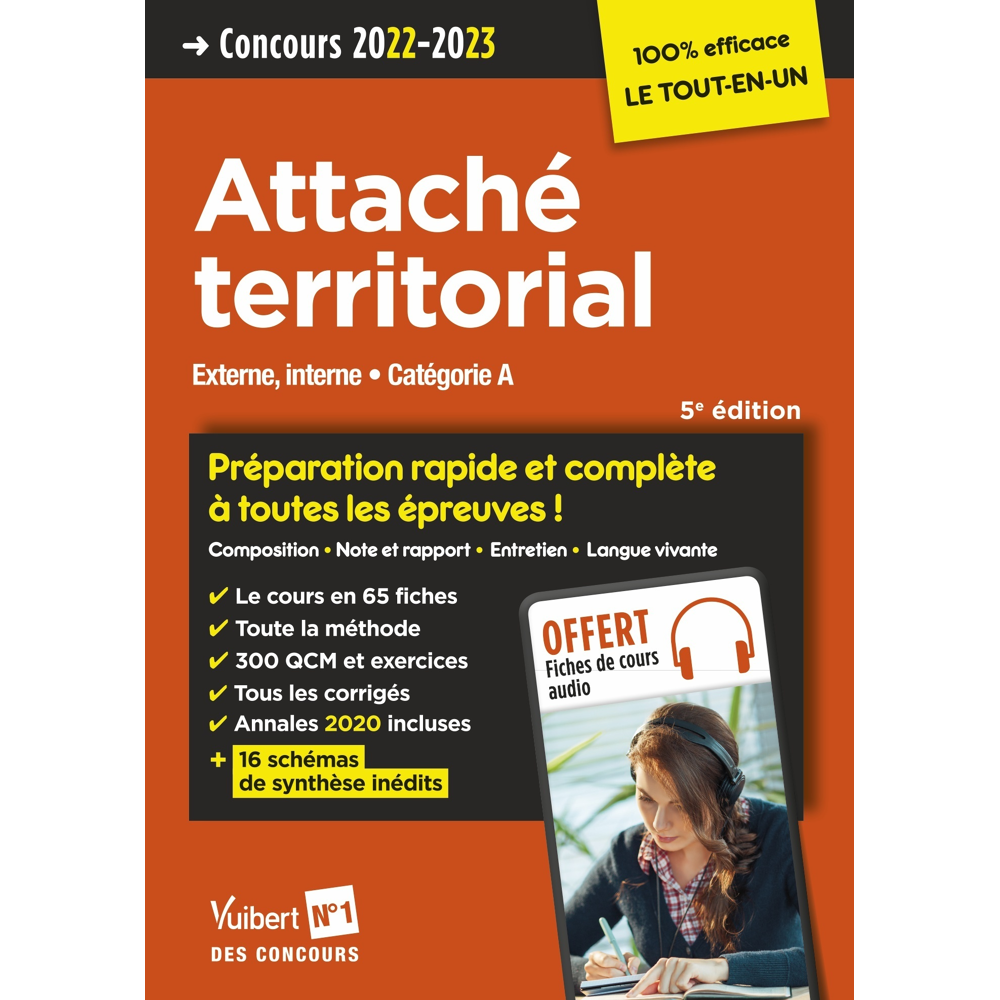 Concours Attaché territorial - Catégorie A - Préparation rapide et complète à toutes les épreuves !