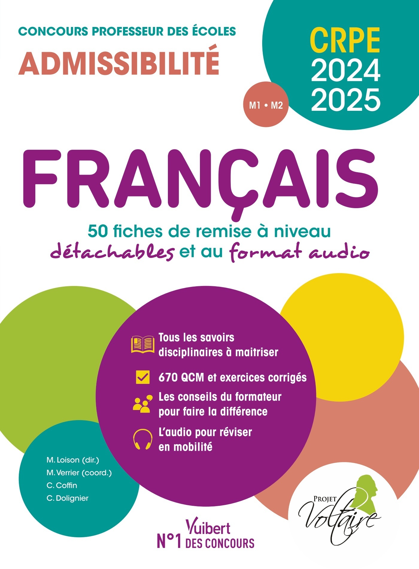 Français - CRPE 2024-2025 - 50 fiches de remise à niveau - Concours Professeur des écoles - Admissib