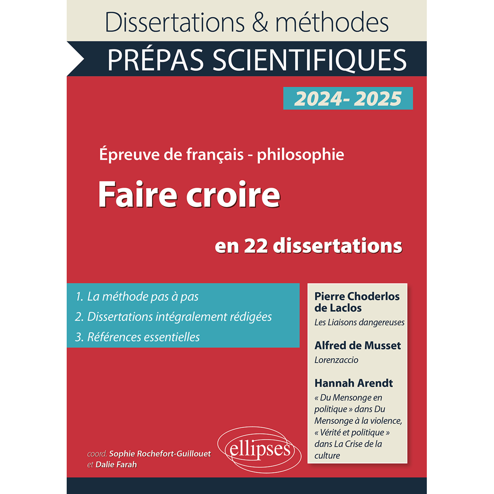 Faire croire en 22 dissertations (Grand format)