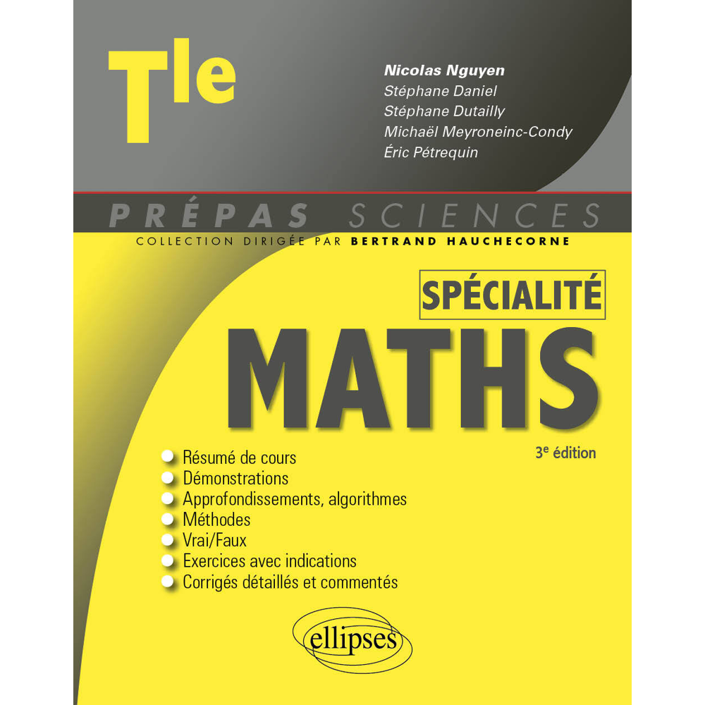 Spécialité Mathématiques - Terminale (Broché)