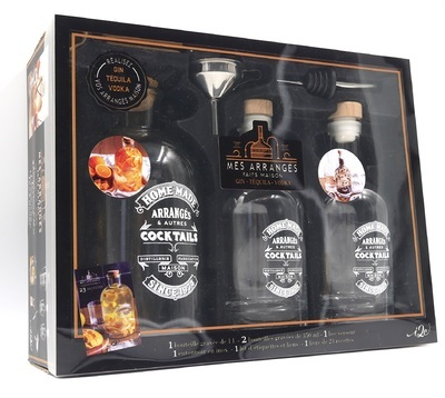 Mes arrangés faits maison : gin, tequila & vodka (Coffret)