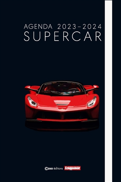 Agenda scolaire Supercar 2023-2024 (Broché)