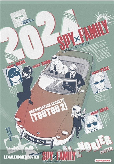 Calendrier Spy x Family 2024 (Manga)