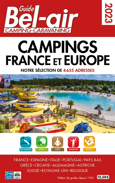 Guide Bel Air campings France et Europe 2023 (Broché)