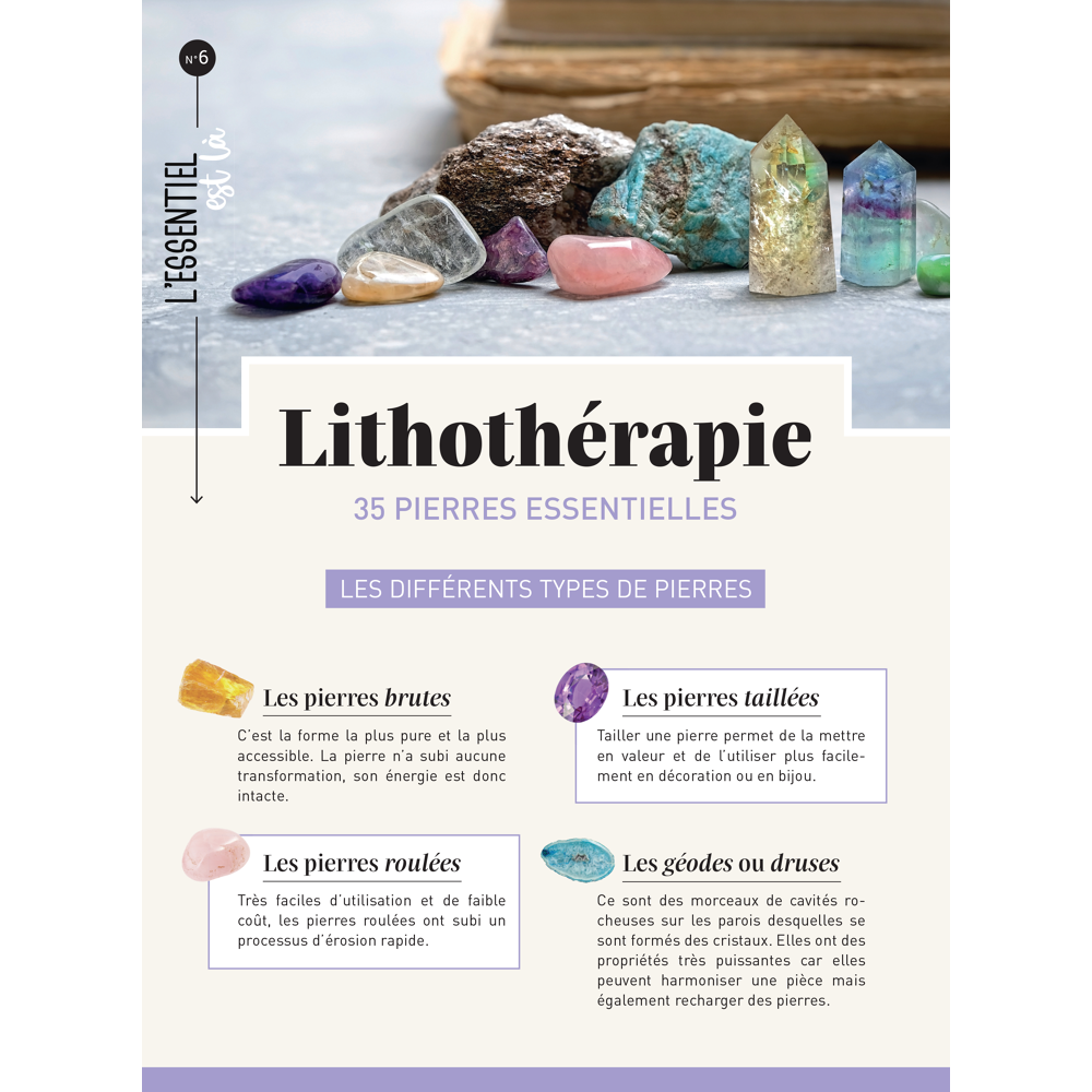 Lithothérapie 35 pierres essentielles (Broché)