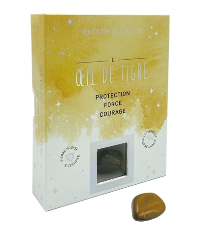 Coffret Ma pierre de bien-être - L'oeil-de-tigre - Protection - Force - Courage (Coffret)