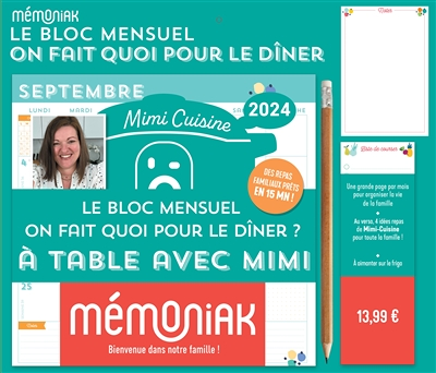Le bloc mensuel On fait quoi pour le dîner ? (Broché)