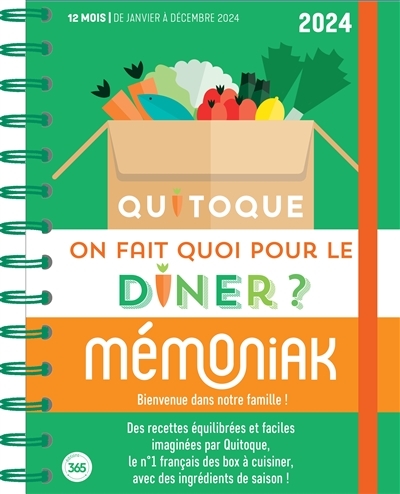 On fait quoi pour le dîner ? 2024 - Quitoque : 12 mois, de janvier à décembre 2024 (Spirale)
