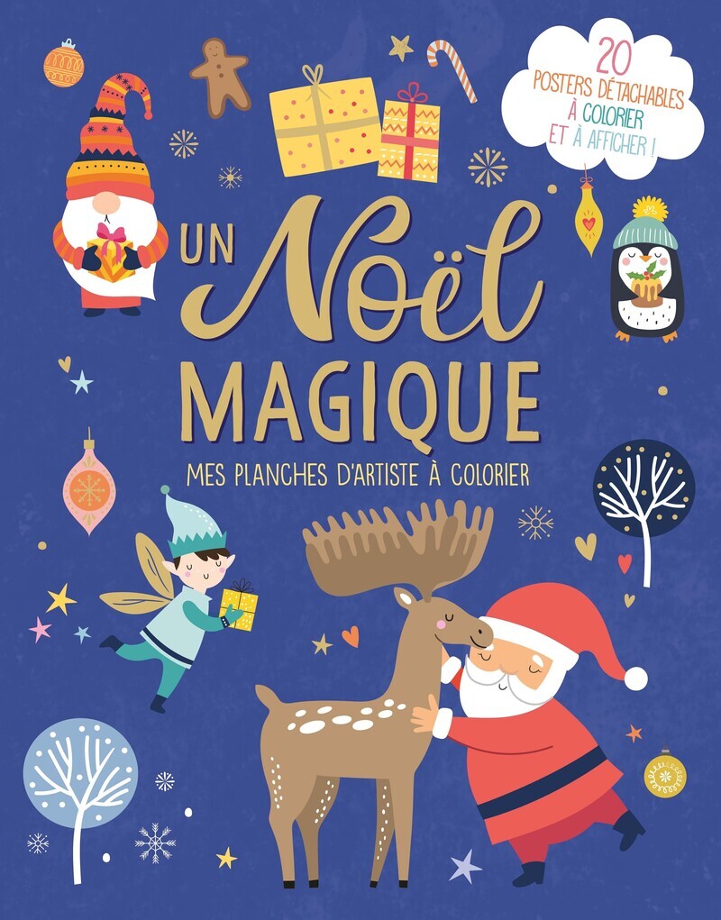 MES PLANCHES D'ARTISTE À COLORIER - UN NOËL MAGIQUE (Broché)