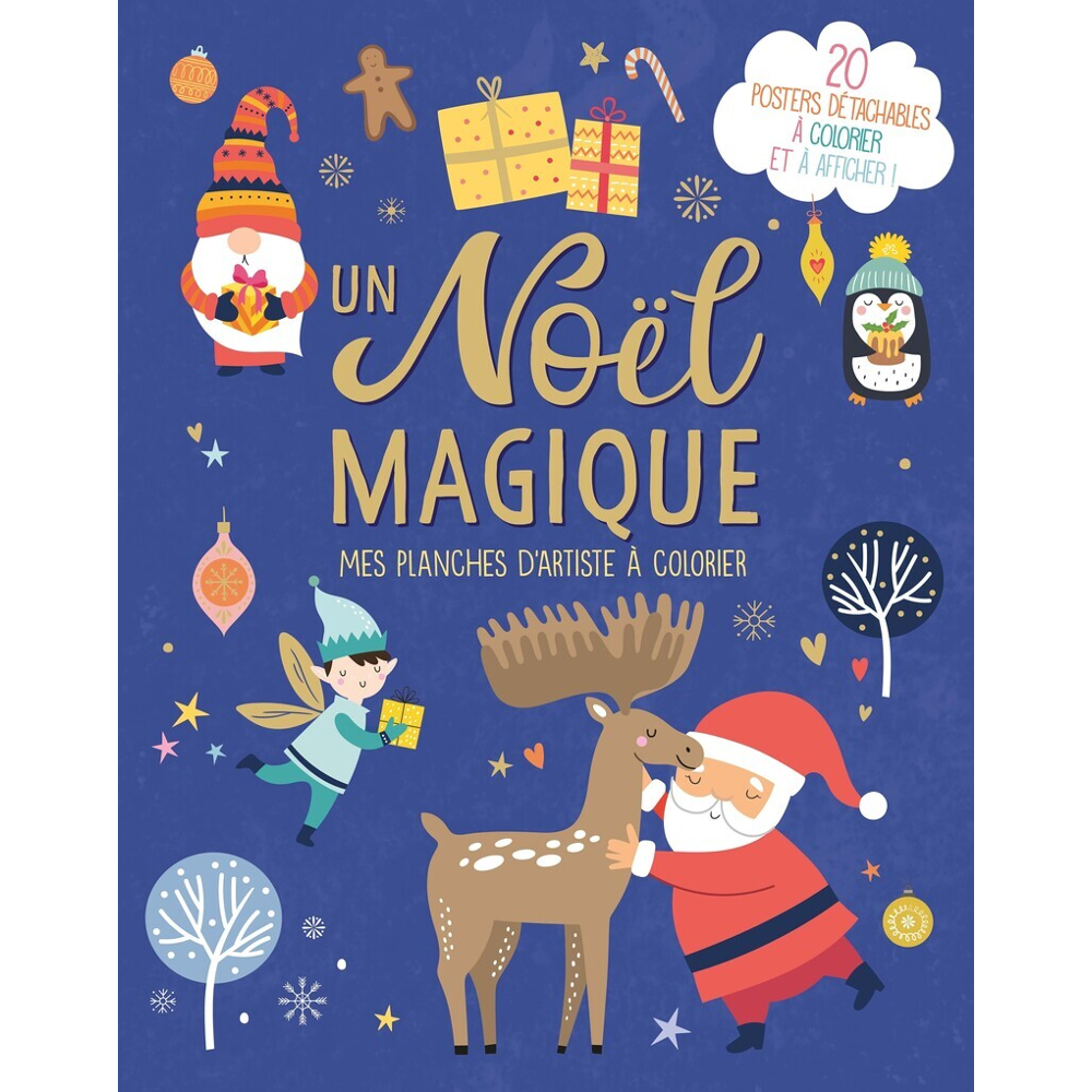 MES PLANCHES D'ARTISTE À COLORIER - UN NOËL MAGIQUE (Broché)
