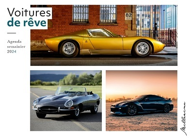 Semainier 2024 - Voitures de rêve (Broché)