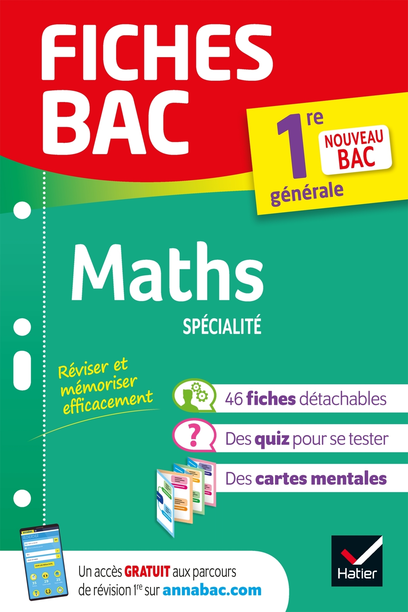 Fiches bac Maths 1re générale (spécialité) - nouveau programme de Première (Poche)