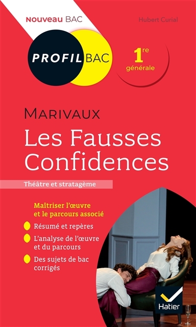 Profil - Marivaux, Les Fausses Confidences (oeuvre au programme Bac 2024) - toutes les clés d'analys