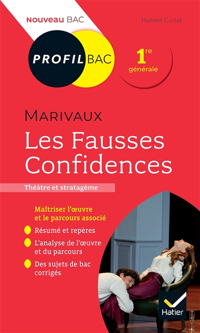 Profil - Marivaux, Les Fausses Confidences (oeuvre au programme Bac 2024) - toutes les clés d'analys