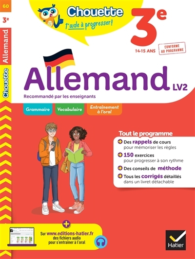 Allemand 3e - LV2 (A2, A2+) - cahier de révision et d'entraînement (Broché)