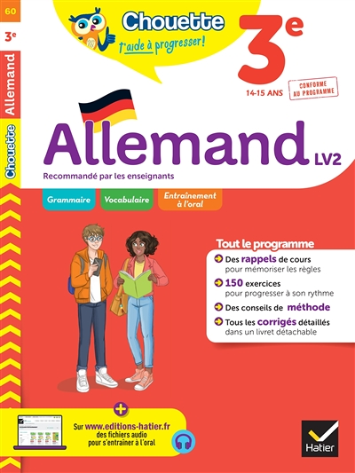 Allemand 3e - LV2 (A2, A2+) - cahier de révision et d'entraînement (Broché)