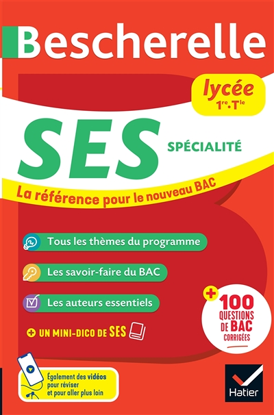 Bescherelle SES lycée (1re, Tle) - Nouveau bac - la référence pour les années lycée et le début des