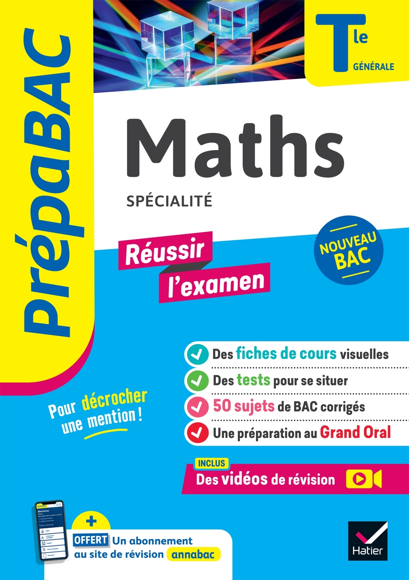 Maths Tle générale (spécialité) - Prépabac Réussir l'examen - Bac 2024 - nouveau programme de Termin