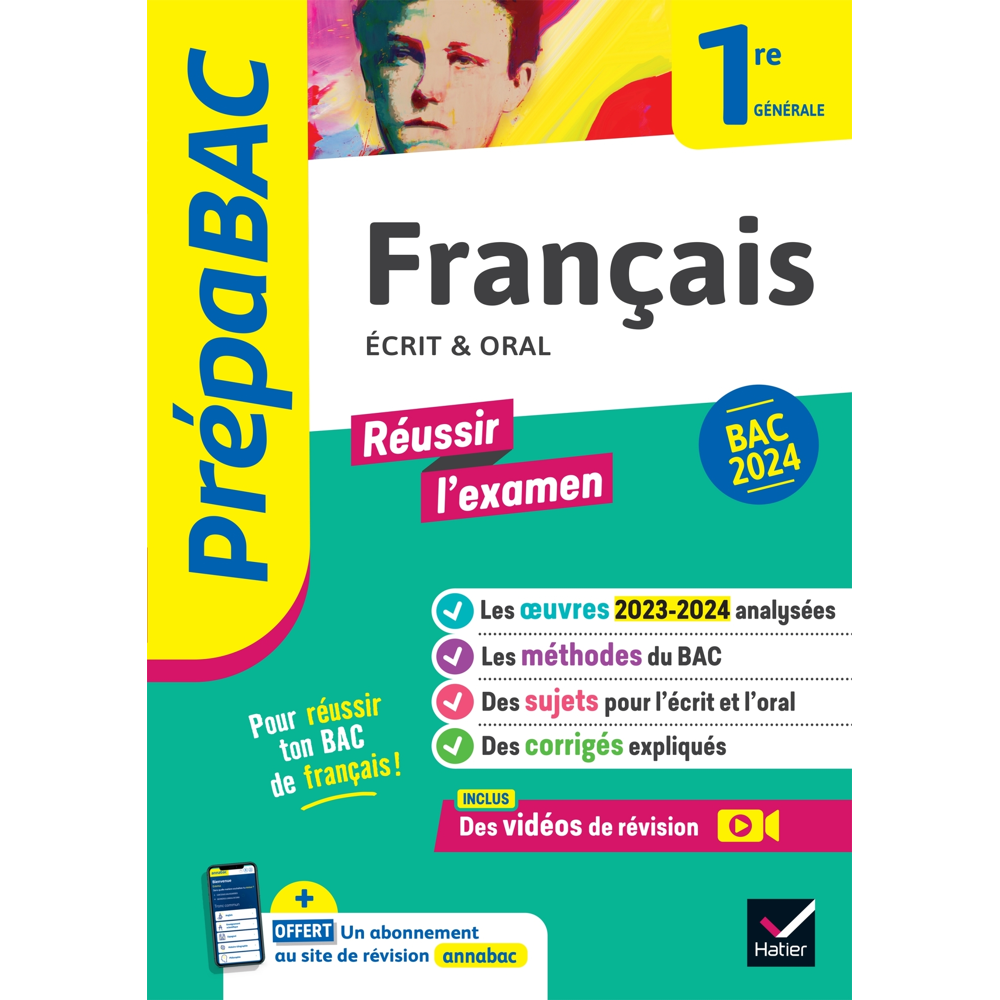 Prépabac Français 1re générale - Bac de français 2024 (écrit & oral) - avec les oeuvres au progr