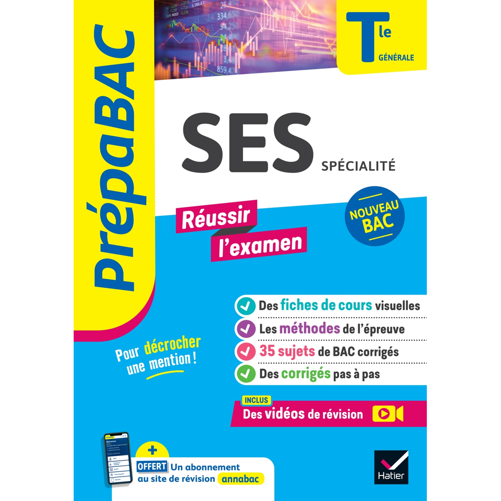 SES Tle générale (spécialité) - Prépabac Réussir l'examen - Bac 2024 - nouveau programme de Terminal