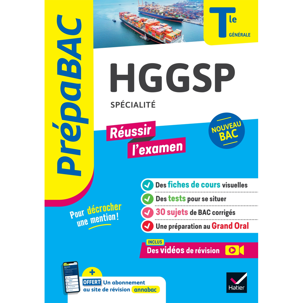 HGGSP Tle générale (spécialité) - Prépabac Réussir l'examen - Bac 2024 - nouveau programme de Termin