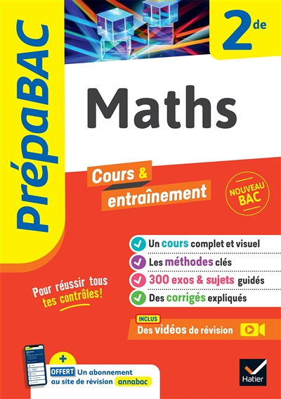 Prépabac Maths 2de - nouveau programme de Seconde (Broché)