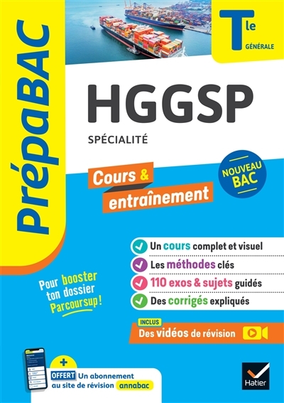 Prépabac HGGSP Tle générale (spécialité) - Bac 2024 - nouveau programme de Terminale (Broché)