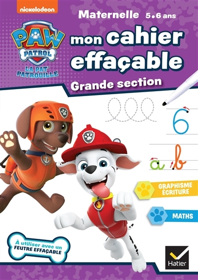 Mon cahier effaçable Pat'Patrouille GS (Broché)