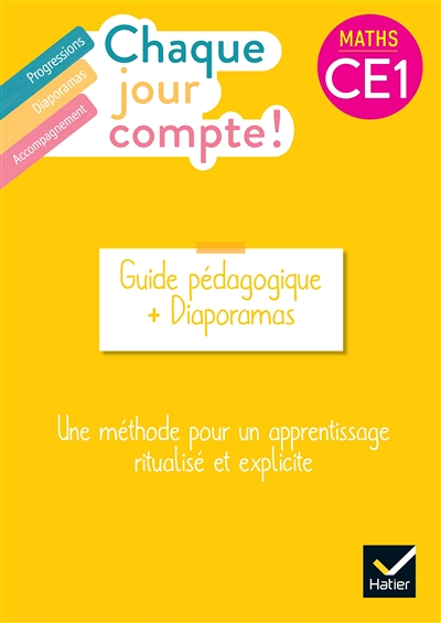 Chaque jour compte - Maths CE1 Ed. 2023 - Guide bi média et accès site + PPT (Broché)