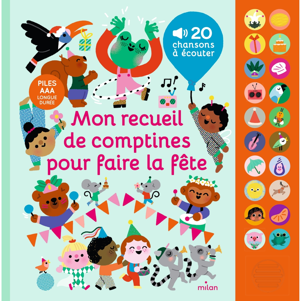 Mon recueil de comptines pour faire la fête (Cartonné)