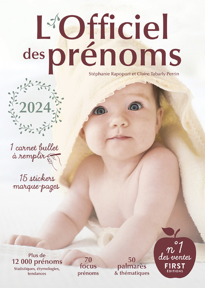 L'officiel des prénoms 2024 (Relié)