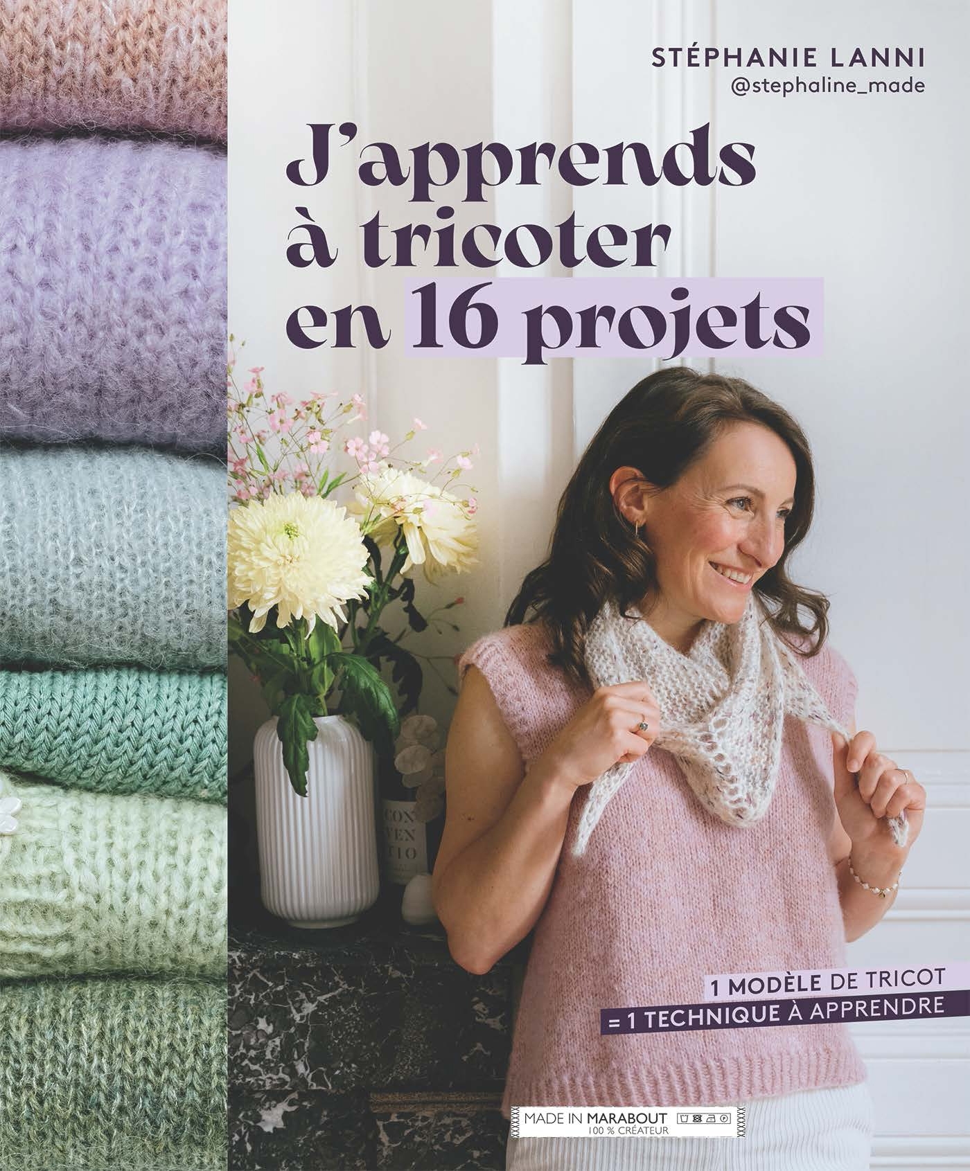 J'apprends à tricoter en 16 projets (Broché)