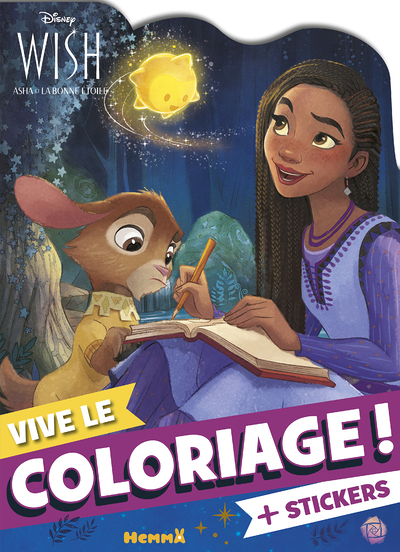 Disney Wish - Vive le coloriage ! (Asha, Valentino et Star) (Broché)