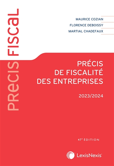 Précis de fiscalité des entreprises 2023 - 2024 (Broché)