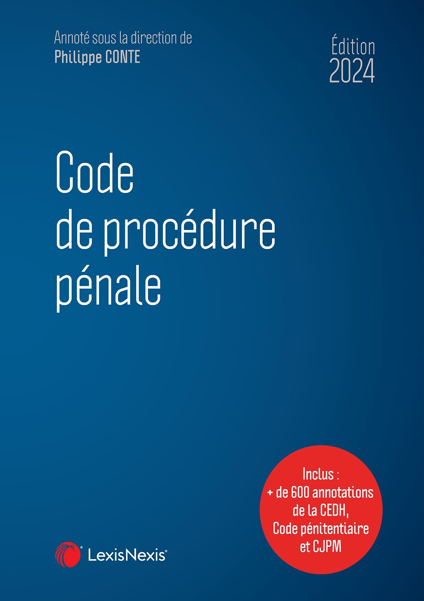 Code de procédure pénale 2024 (Relié)