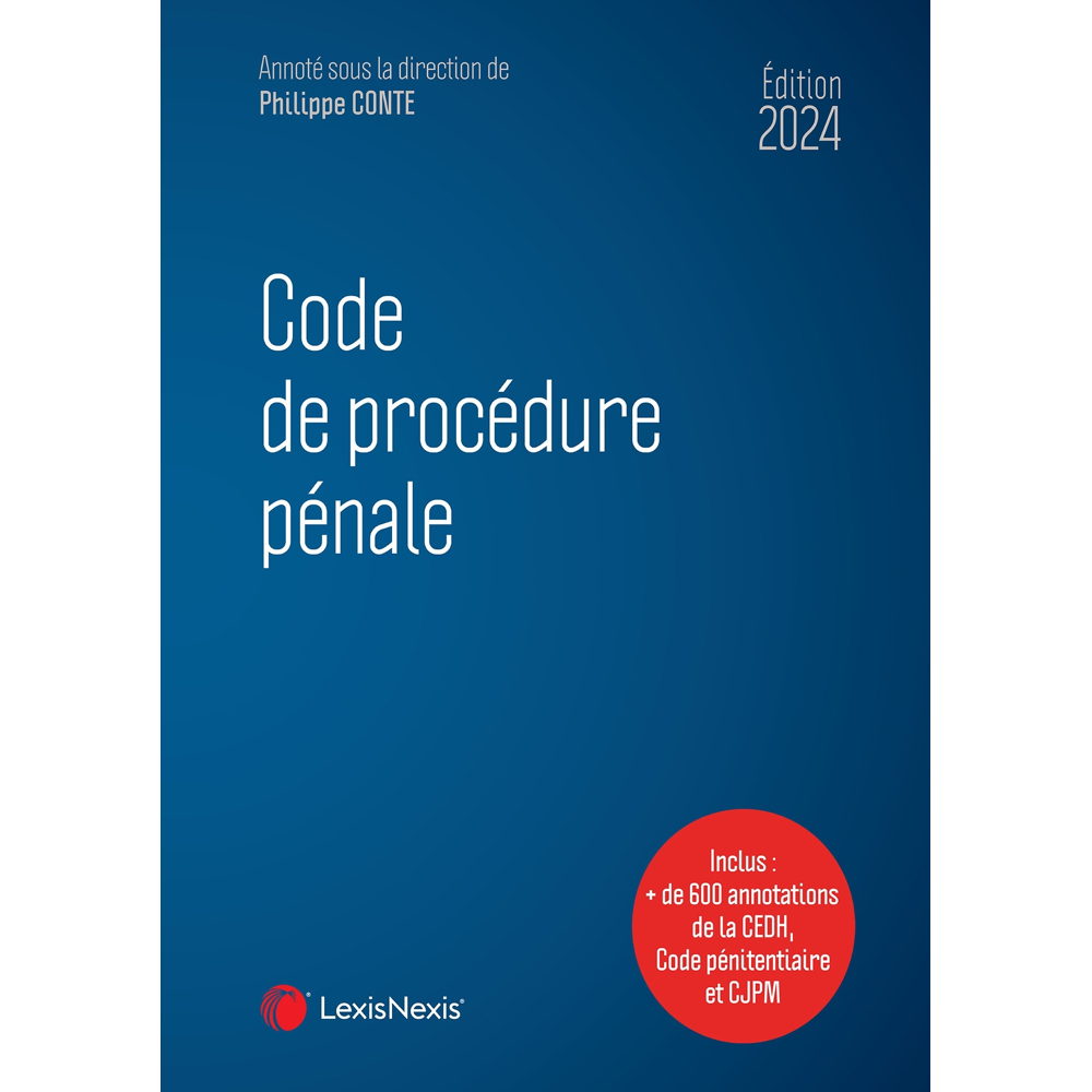 Code de procédure pénale 2024 (Relié)