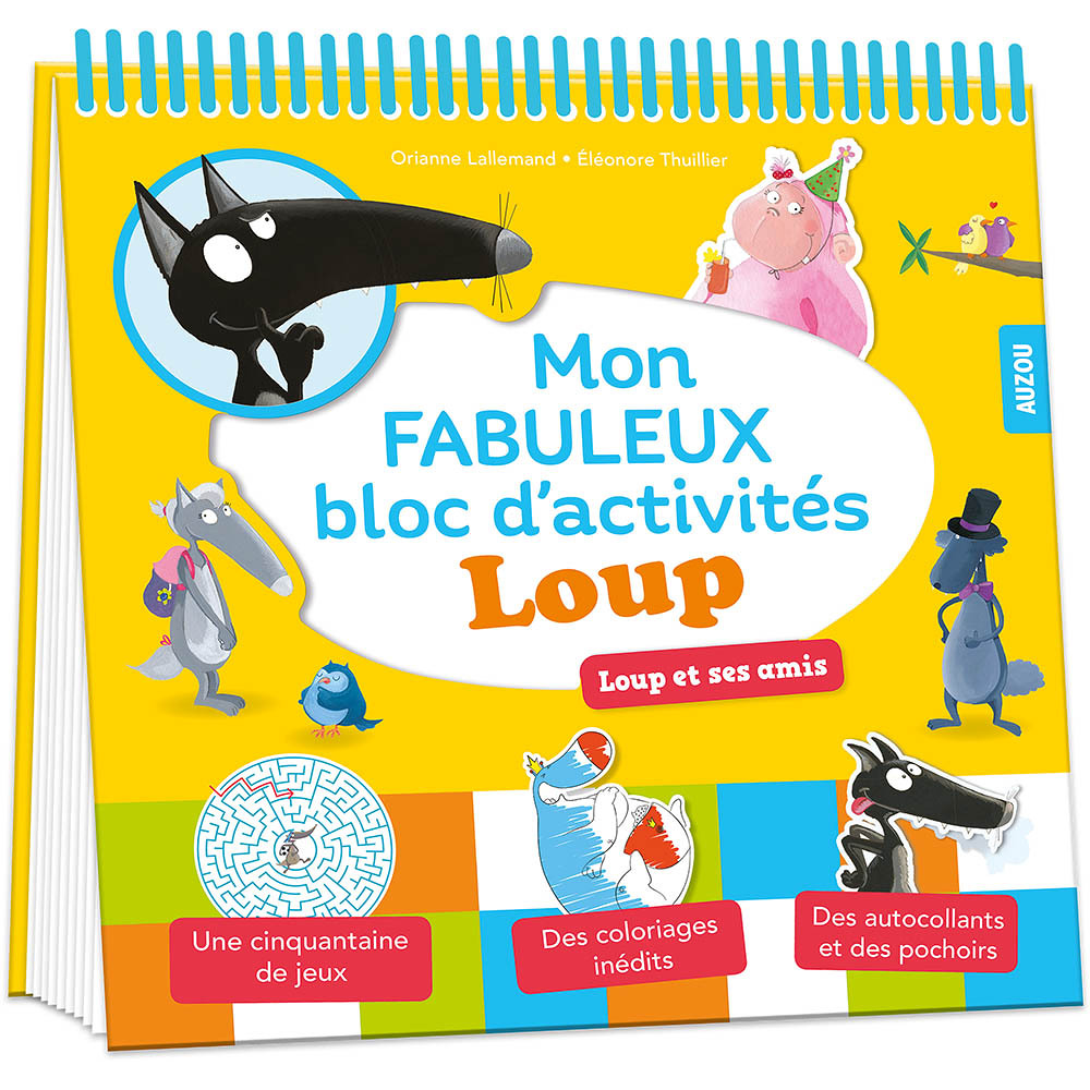 MON FABULEUX BLOC D'ACTIVITÉS LOUP (Jeunesse)