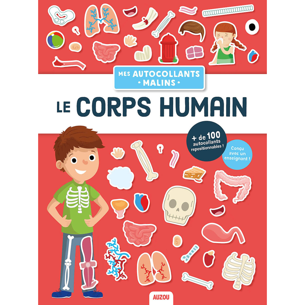 MES AUTOCOLLANTS MALINS EDUCATIFS - LE CORPS HUMAIN (Jeunesse)