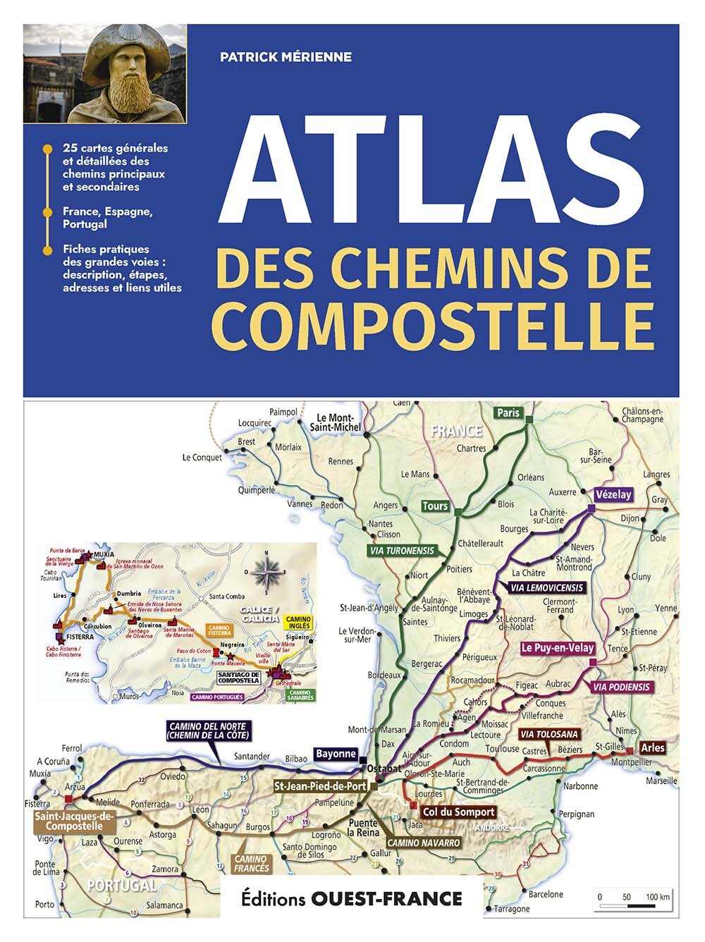 Atlas des chemins de Compostelle (Broché)