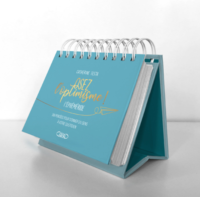 Éphéméride Osez l'Optimisme - 365 citations positives - décoration de bureau - calendrier perpétuel 