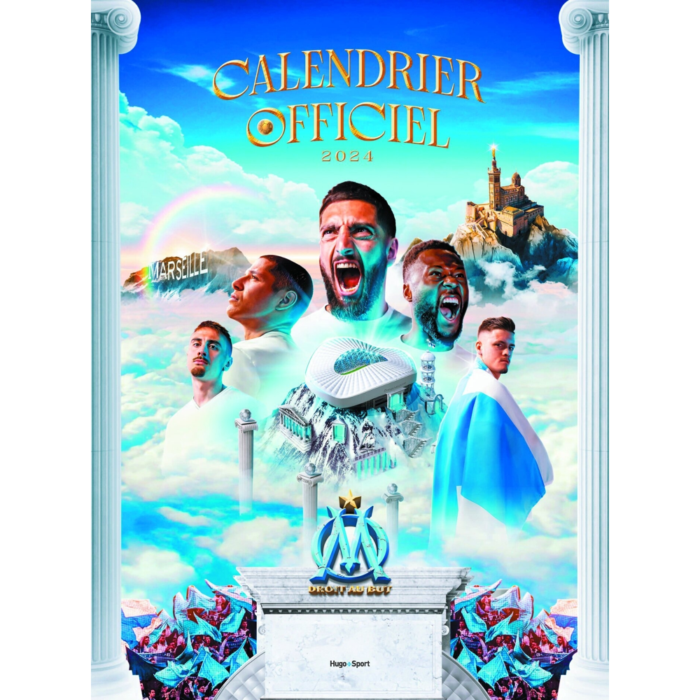 Calendrier mural Olympique de Marseille 2024 (Broché)