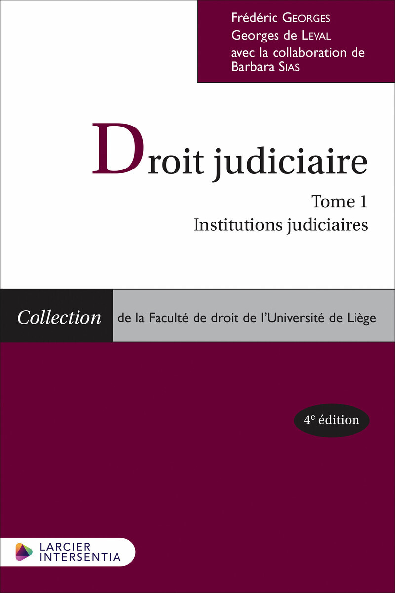 Droit judiciaire - Tome 1 : Institutions judiciaires (Broché)