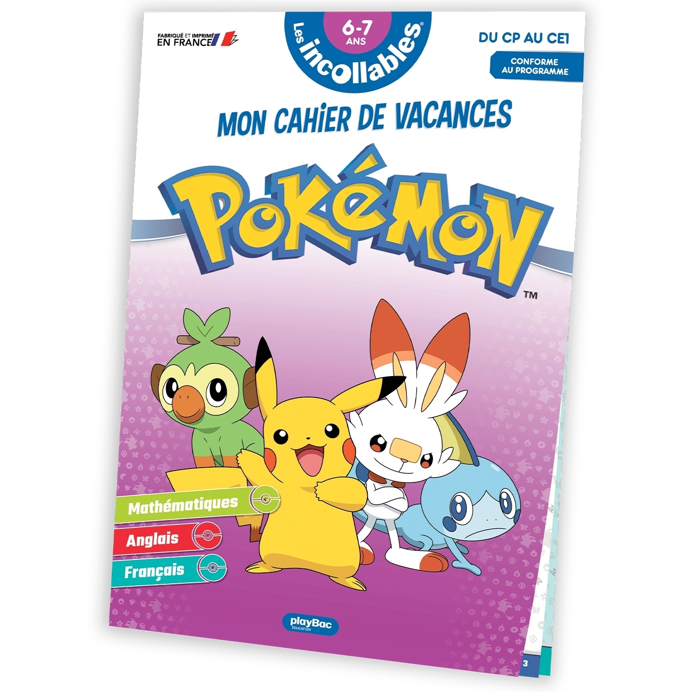Cahier de vacances Pokémon - Les incollables - CP au CE1 - 6/7 ans (Broché)