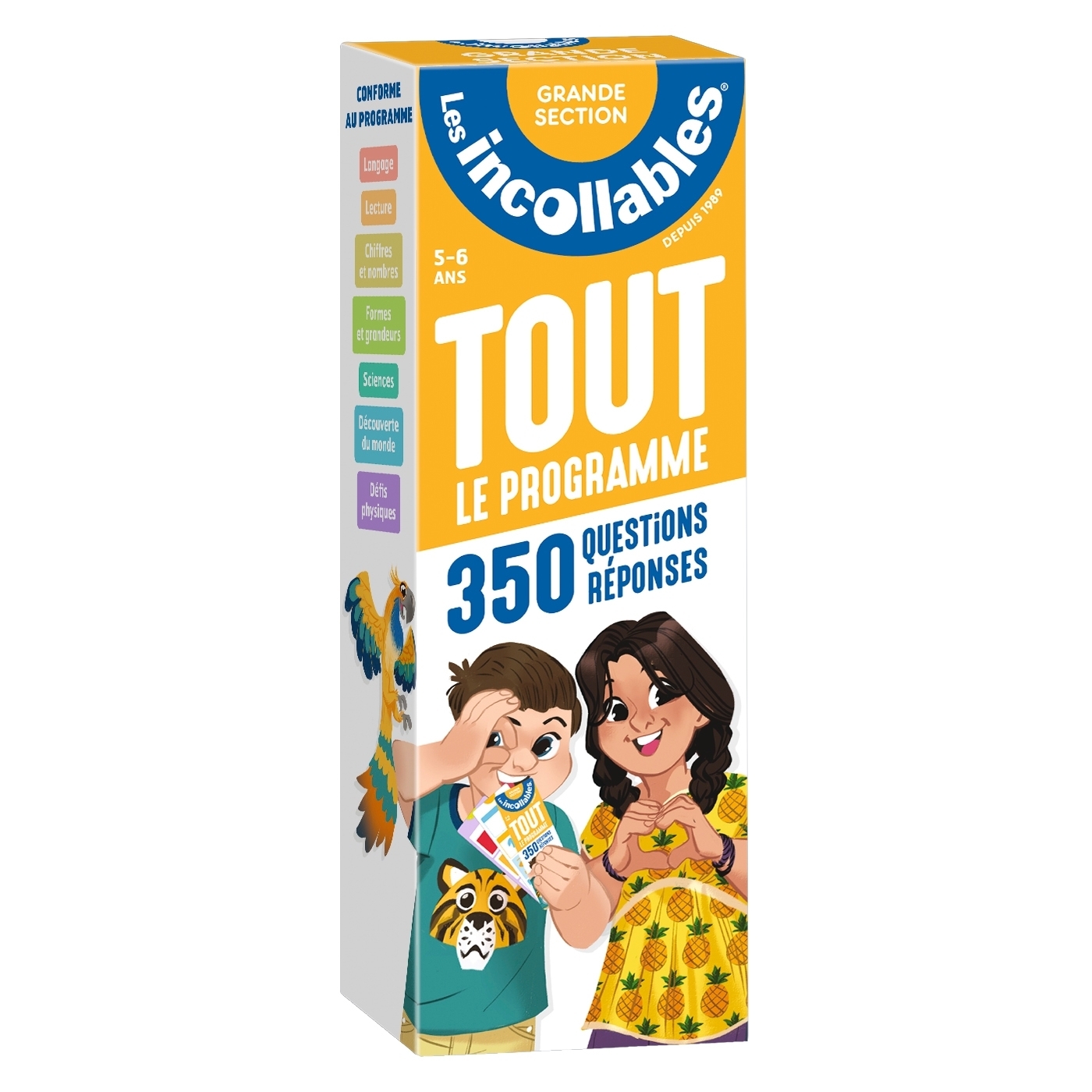 Les incollables - Tout le programme de la grande section - 5/6 ans - 350 question réponses pour révi