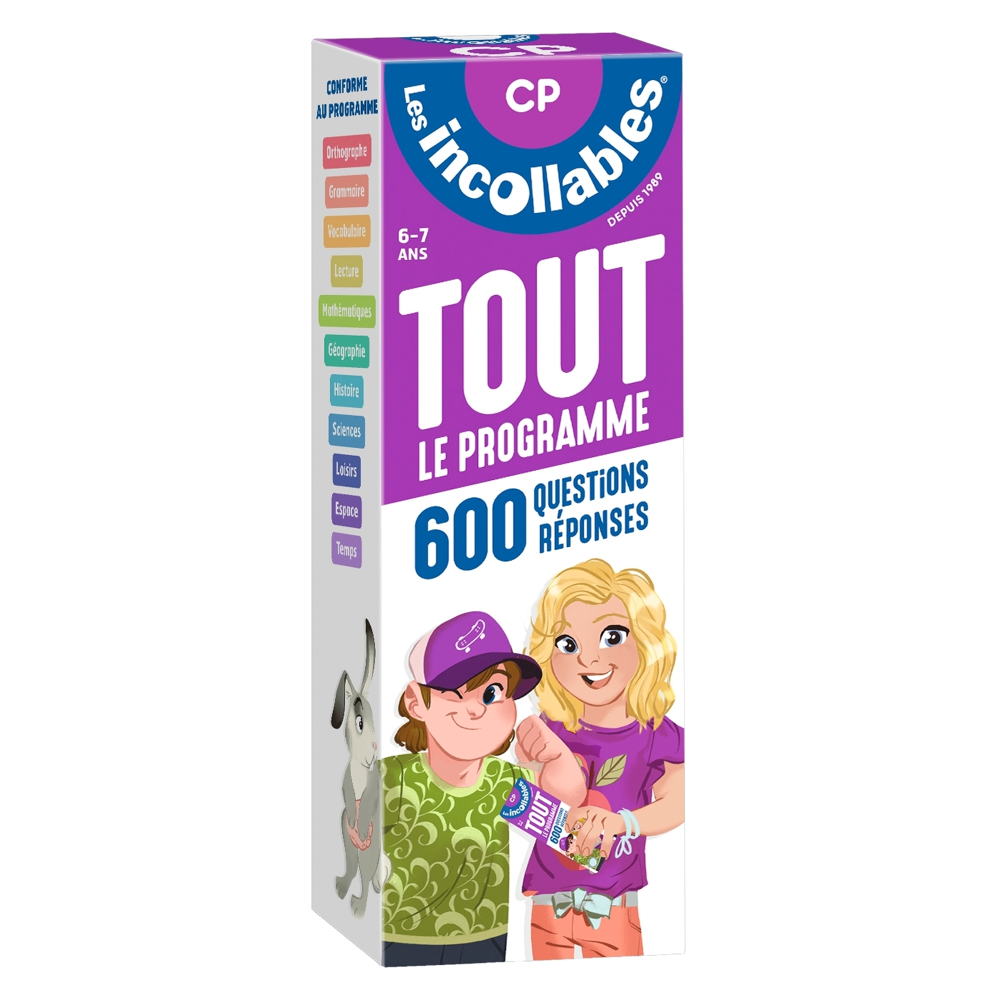 Les incollables - Tout le programme du CP - 6/7 ans - 600 questions réponses pour réviser en 2 évent